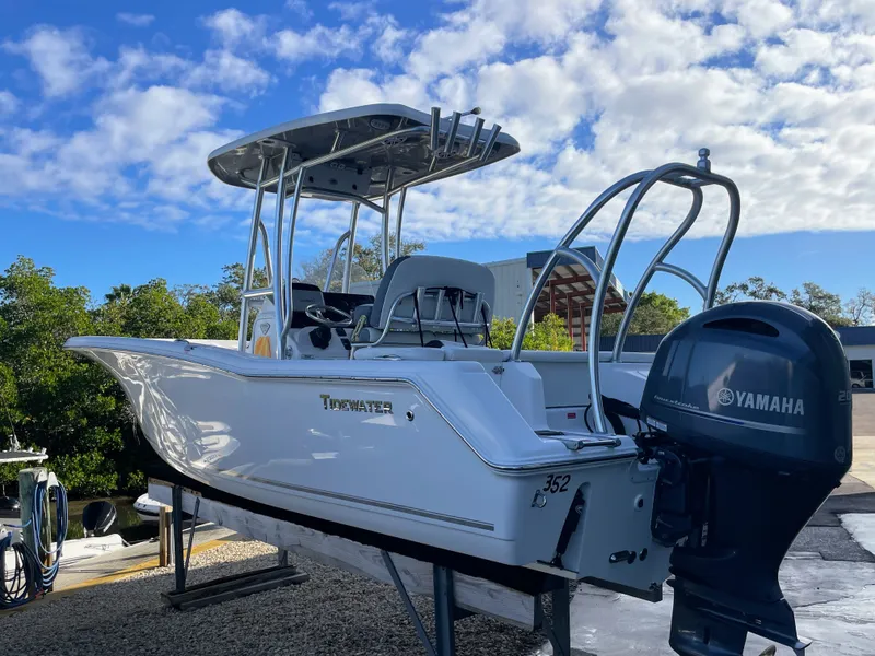 The Image of 2017 Tidewater 220 boat with Yamaha engine, blue sky. - 0