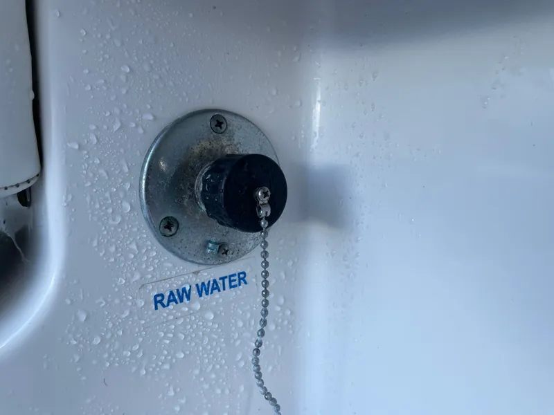 Slide: The Image of Raw water connection on a 2017 Tidewater 220 boat. - 22