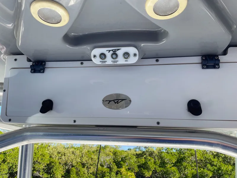 Slide: The Image of Tidewater 220 boat controls with lights, 2017 model. - 31