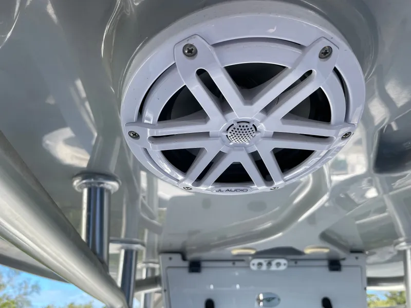 Slide: The Image of JL Audio speaker on a 2017 Tidewater 220 boat. - 36