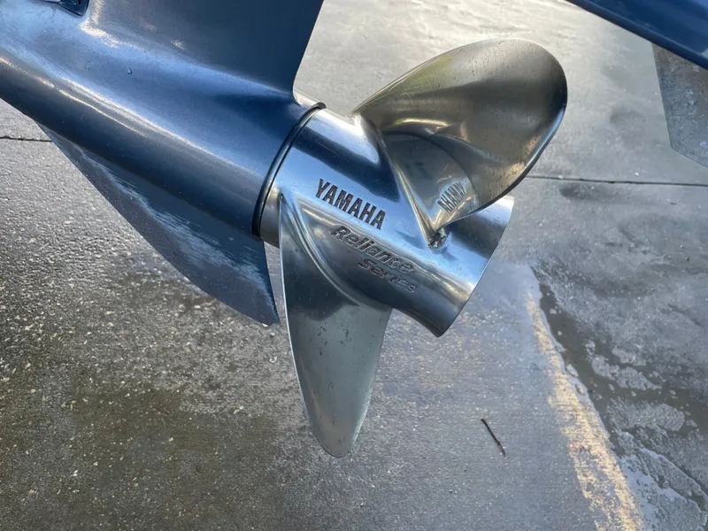 Slide: The Image of Yamaha Reliance propeller on a 2017 Tidewater 220 boat. - 7