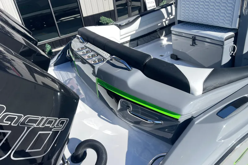 Slide: The Image of 2026 Nor- 390 Sport boat interior with sleek design and modern features. - 10