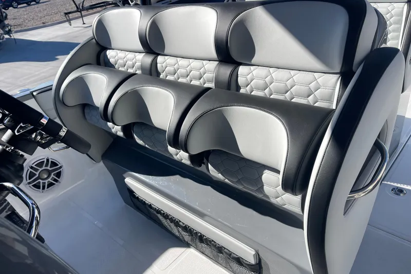 Slide: The Image of Luxury seating on 2026 Nor- 390 Sport boat with modern design and premium materials. - 16