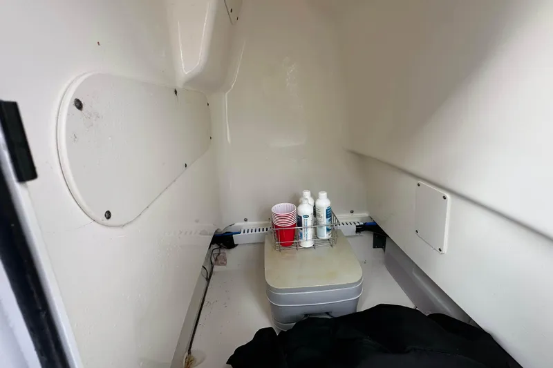 Slide: The Image of 2016 Boston Whaler 210 Dauntless boat on trailer, ready for transport. - 20