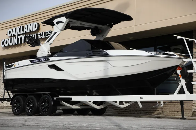 Slide: The Image of 2026 Centurion Ri245 boat on trailer at Oakland County Boat Sales. - 27