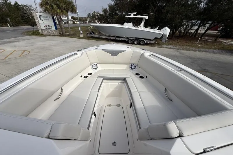 Slide: The Image of 2026 Sailfish 276 DC boat interior with spacious seating and modern design. - 10