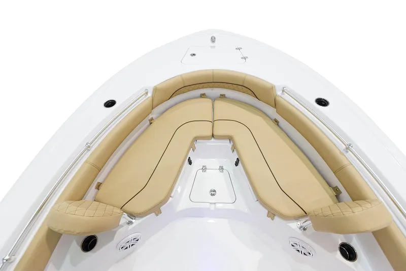 Slide: The Image of Manufacturer Provided Image: 2021 Sportsman Heritage 211 Center Console boat with tan cushioned seating. - 7