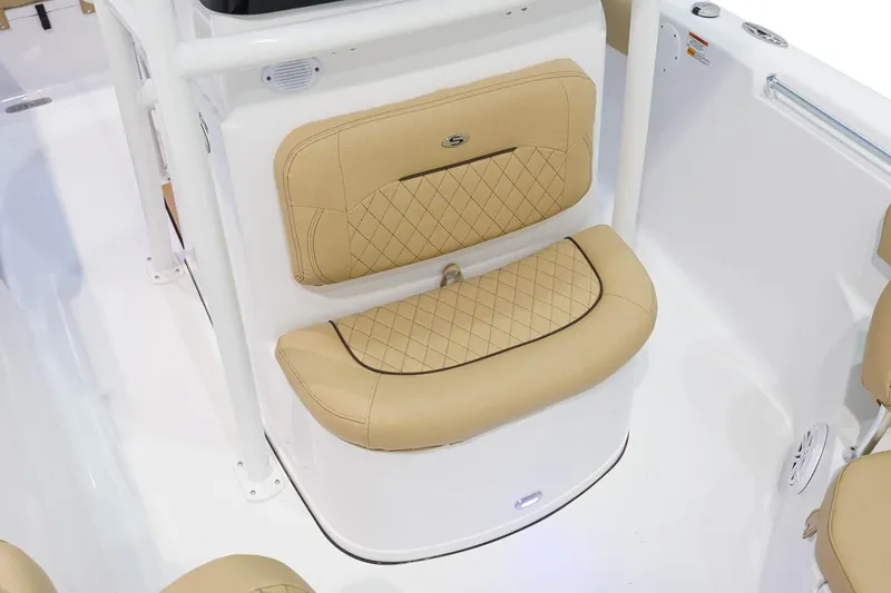 Slide: The Image of Manufacturer Provided Image: 2021 Sportsman Heritage 211 Center Console boat with tan cushioned seating. - 9