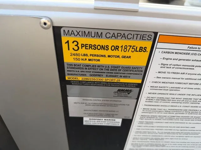 Slide: The Image of Godfrey Sweetwater 2286 SFLX Tritoon - 150 Suzuki 2026 - 11