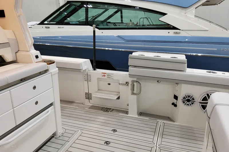 Slide: The Image of Interior view of 2026 Formula 457 Center Console Fish boat, featuring sleek seating and storage. - 53