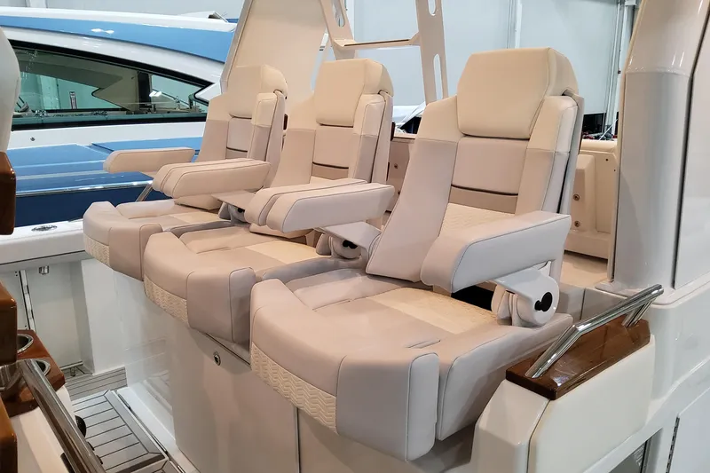 Slide: The Image of 2026 Formula 457 Center Console Fish boat with luxurious seating arrangement. - 60