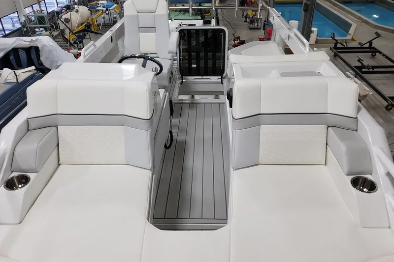 Slide: The Image of 2026 Formula 457 Center Console Fish boat interior with sleek seating and modern design. - 69