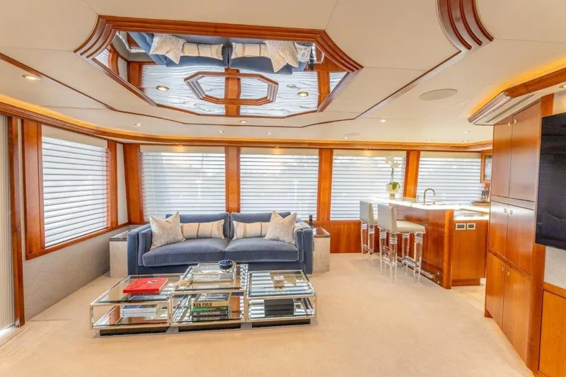 Slide: The Image of Luxurious interior of 2006 Westport 130 Motoryacht with elegant furnishings and modern design. - 20