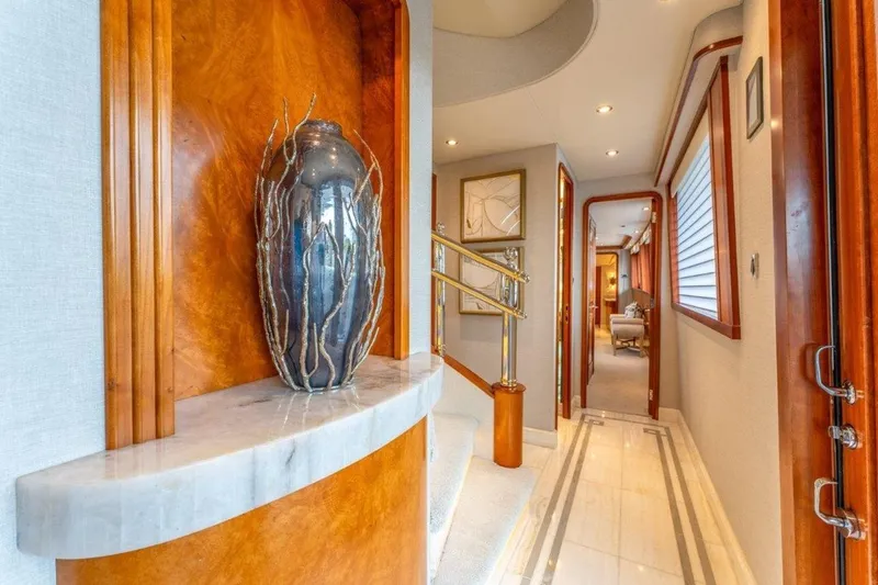 Slide: The Image of Luxurious interior of 2006 Westport 130 Motoryacht with elegant decor and modern design. - 34