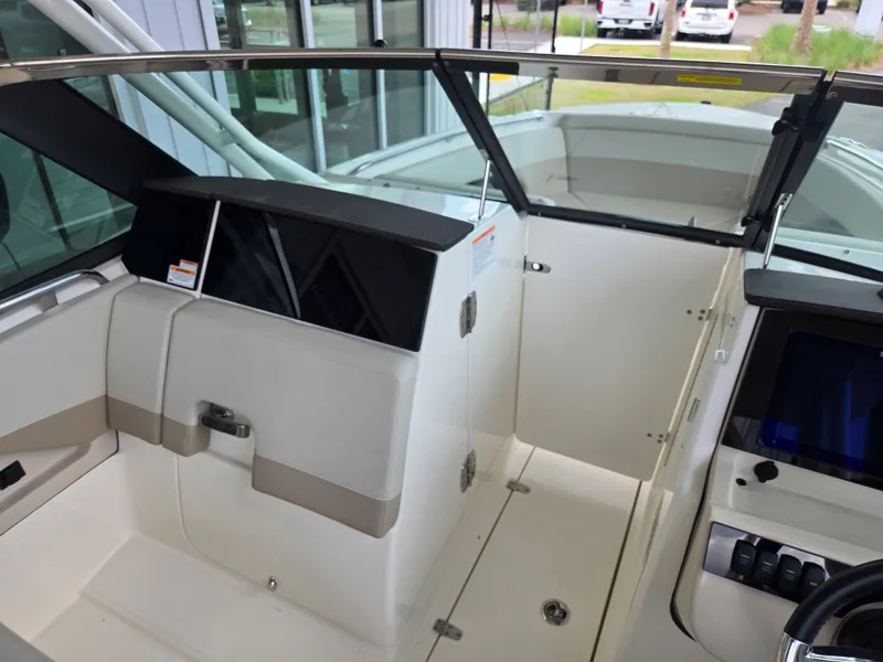 Slide: The Image of Interior of 2026 Boston Whaler 240 Vantage with modern features. - 10