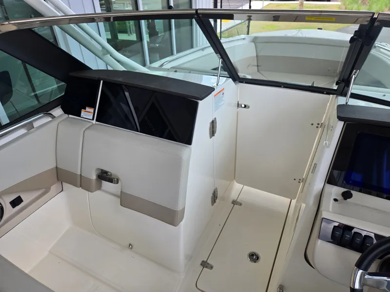 Slide: The Image of Interior of 2026 Boston Whaler 240 Vantage with modern features. - 15