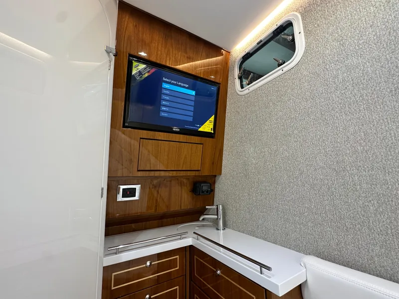 Slide: The Image of Luxurious 2025 HCB Lujo yacht interior with modern amenities and sleek design. - 31