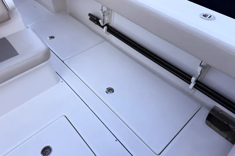 Slide: The Image of Interior of Solace 32 CS boat, model year 2026. - 26