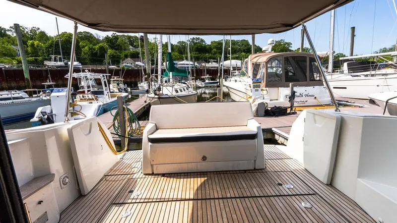 Slide: The Image of 2018 Jeanneau NC11 yacht with spacious deck at marina. - 36