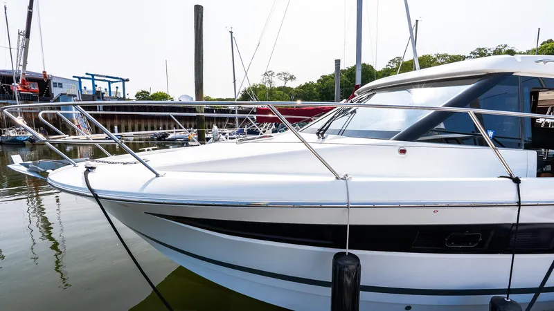 Slide: The Image of 2018 Jeanneau NC11 yacht docked at marina, side view. - 41