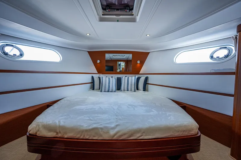 Slide: The Image of Beneteau 44 Southern Trawl - Master Stateroom, Walkaround Berth - 17
