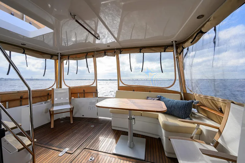 Slide: The Image of Beneteau 44 Southern Trawl - Aft Deck, Dining and Seating - 2