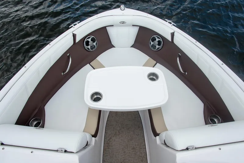 Slide: The Image of Manufacturer Provided Image: 2019 Regal 2000 ES Bowrider cockpit with steering wheel and captain's chair. - 7