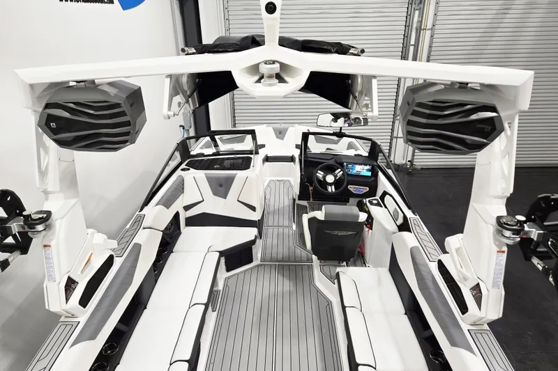 Slide: The Image of 2026 Nautique Super Air Nautique S23 interior with sleek design and advanced features. - 9