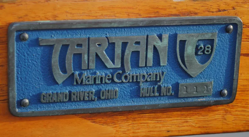 Slide: The Image of Tartan 28 boat plaque, 1988, Grand River, Ohio. - 15