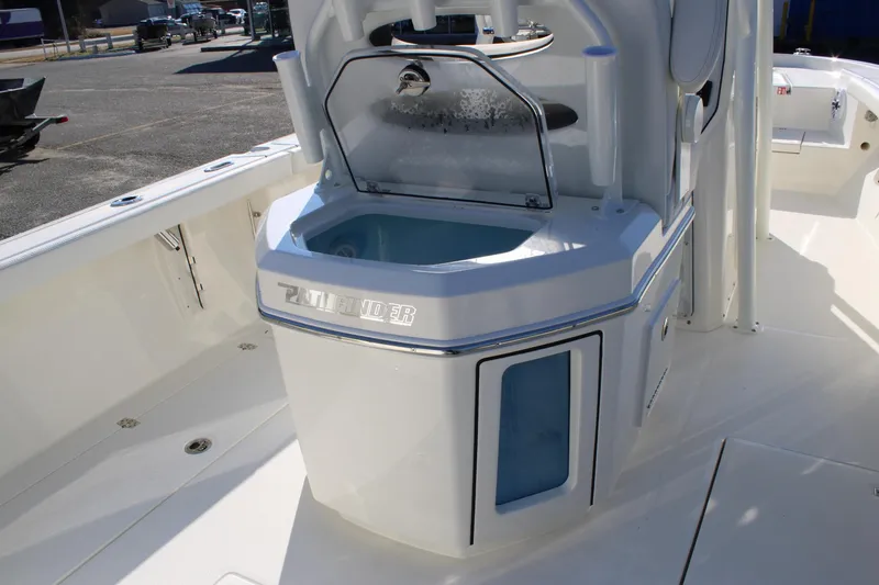 Slide: The Image of 2026 Pathfinder 2400 Open boat interior with sleek design and modern features. - 21