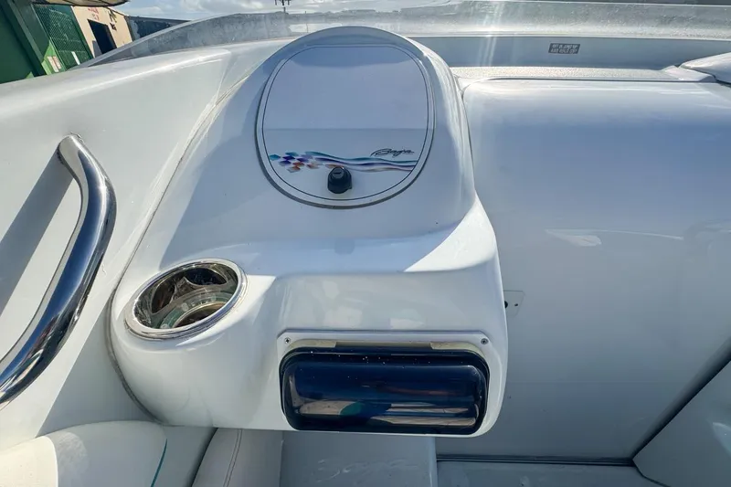 Slide: The Image of Interior view of a 1999 Baja 29 Outlaw boat. - 34