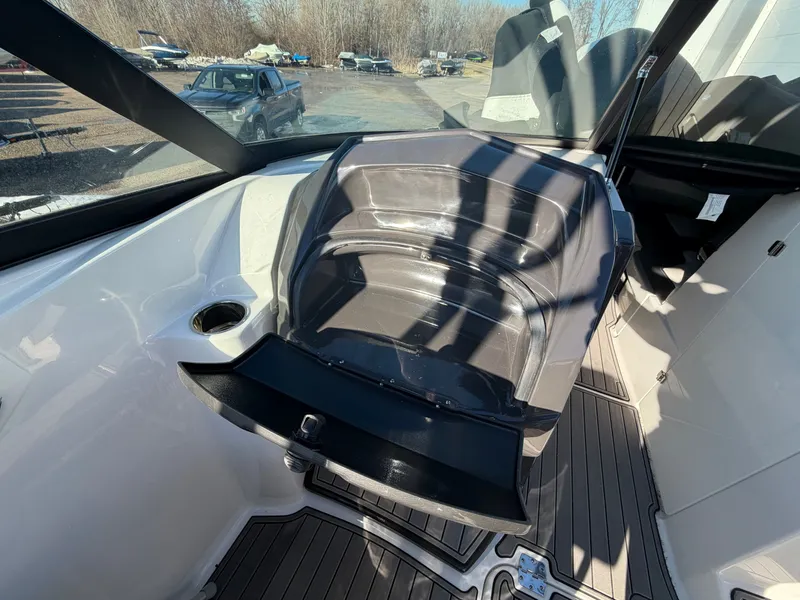 Slide: The Image of Interior of 2023 Monterey M6 boat with seating area. - 37