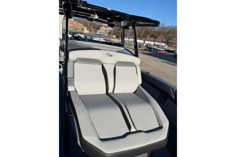 Slide: The Image of 2026 Sunsation 32CCX boat seat with sleek, modern design and comfortable upholstery. - 17