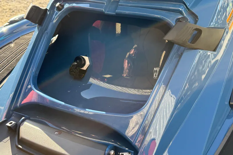 Slide: The Image of 2025 Yamaha WaveRunner FX Limited SVHO storage compartment, open and empty. - 11