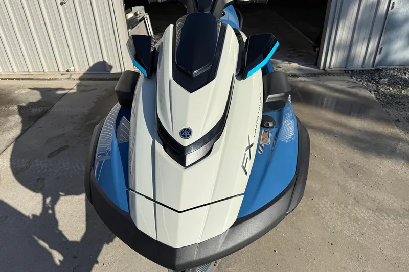 Slide: The Image of 2025 Yamaha WaveRunner FX Limited SVHO in a garage setting. - 6