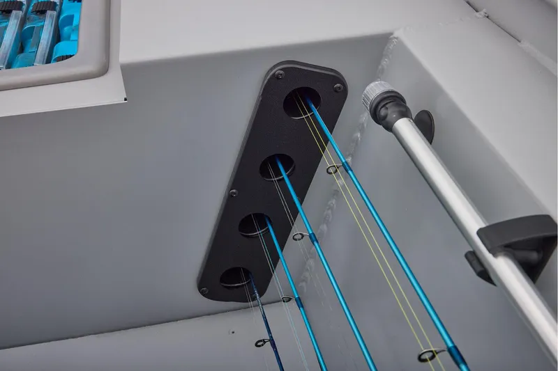 Slide: The Image of Manufacturer Provided Image: Rod holders and fishing rods on 2026 Tracker Bass Tracker Classic CC boat. - 39