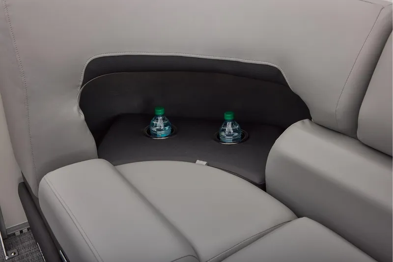 Slide: The Image of Manufacturer Provided Image: 2026 Sun Tracker Party Barge 22 XP3 interior with cup holders and water bottles. - 44