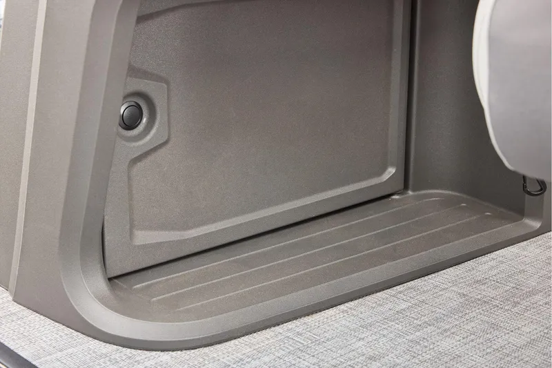 Slide: The Image of Manufacturer Provided Image: Storage compartment of 2026 Sun Tracker Party Barge 22 XP3 pontoon boat. - 56