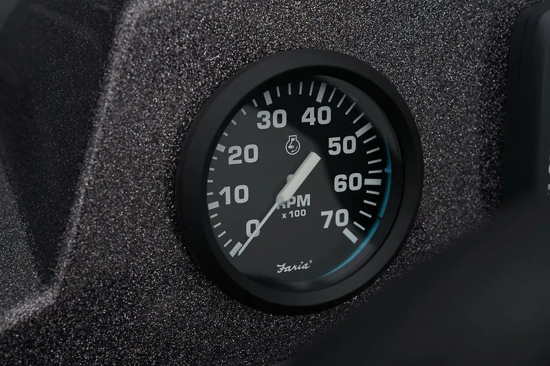 Slide: The Image of Manufacturer Provided Image: Manufacturer Provided Image: Tachometer display in 2025 Ranger VS1665SC boat dashboard. - 27