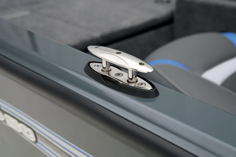 Slide: The Image of Manufacturer Provided Image: Manufacturer Provided Image: 2025 Ranger VS1665SC boat cleat detail, sleek design with metallic finish. - 42