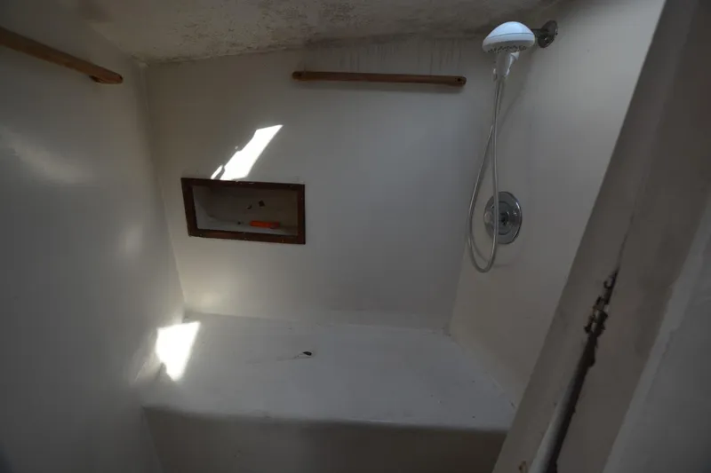 Slide: The Image of Interior of 1983 Key West #1 Sport Fish boat shower area. - 16