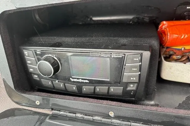 Slide: The Image of 2016 Cobalt A28 boat stereo system with Bluetooth and Pandora integration. - 39