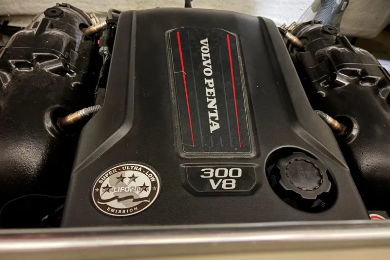 Slide: The Image of Volvo Penta 300 V8 engine in 2020 Chris-Craft Launch 28 GT boat. - 30