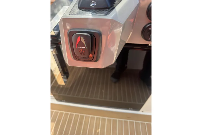 Slide: The Image of Control panel on 2022 De Antonio Yachts D42 Open, featuring Lewmar switch. - 8