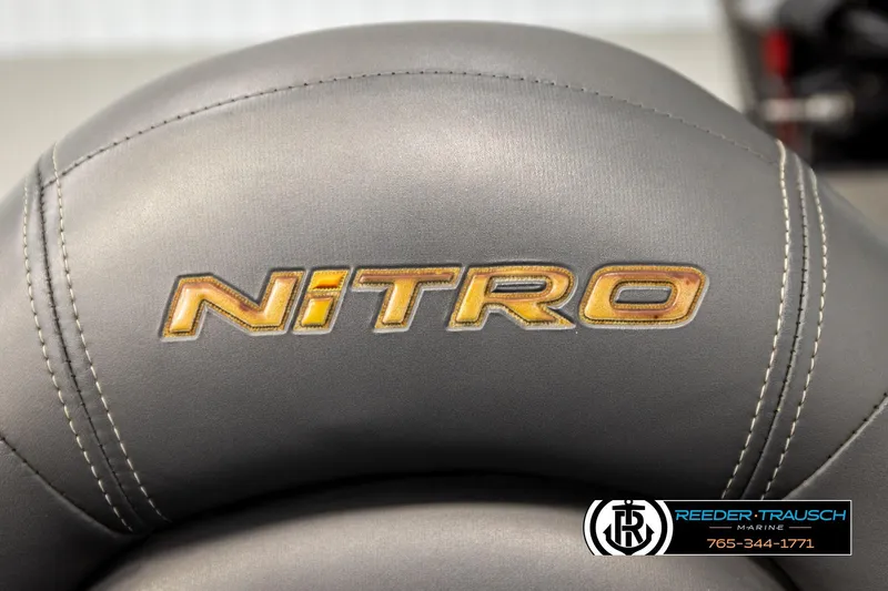 Slide: The Image of Gray Ntiro Z17 2021 seat with embroidered logo, Reeder-Trausch Marine branding. - 40