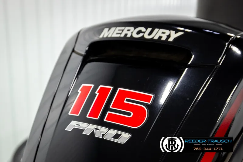 Slide: The Image of Mercury 115 Pro outboard motor on Ntiro Z17, 2021 model, by Reeder-Trausch Marine. - 47
