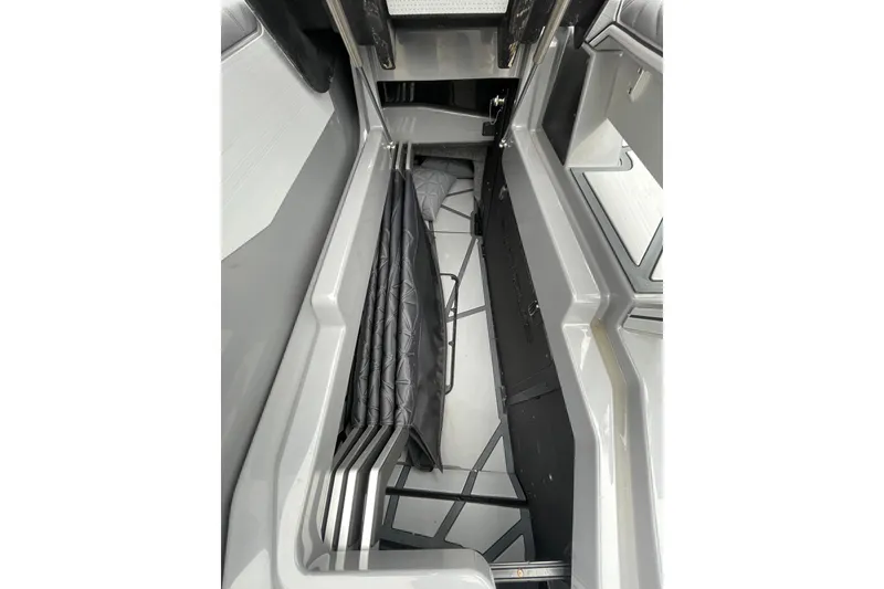 Slide: The Image of 2025 Nautique Super Air Nautique G23 Paragon interior storage compartment. - 28