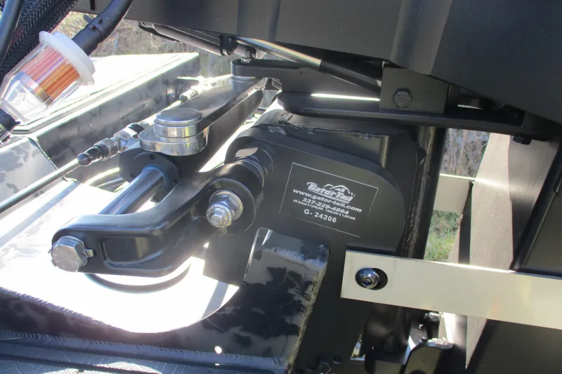 Slide: The Image of Close-up of 2026 Gator Tail 1860 Extreme boat engine components. - 10