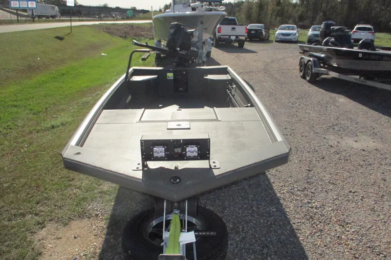Slide: The Image of 2026 Gator Tail 1860 Extreme boat on trailer, parked outdoors. - 5