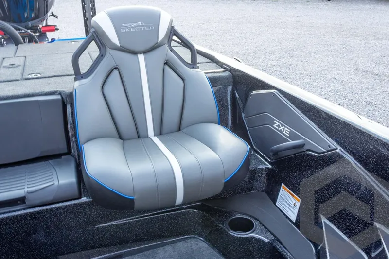 Slide: The Image of 2026 Skeeter ZXE21 boat seat with sleek design and modern features. - 46